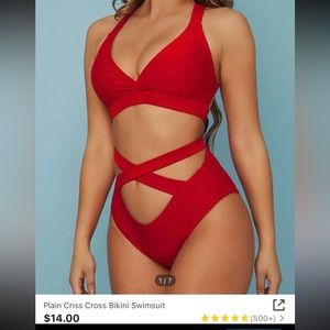 Shein ted crossbody 2 piece bikini